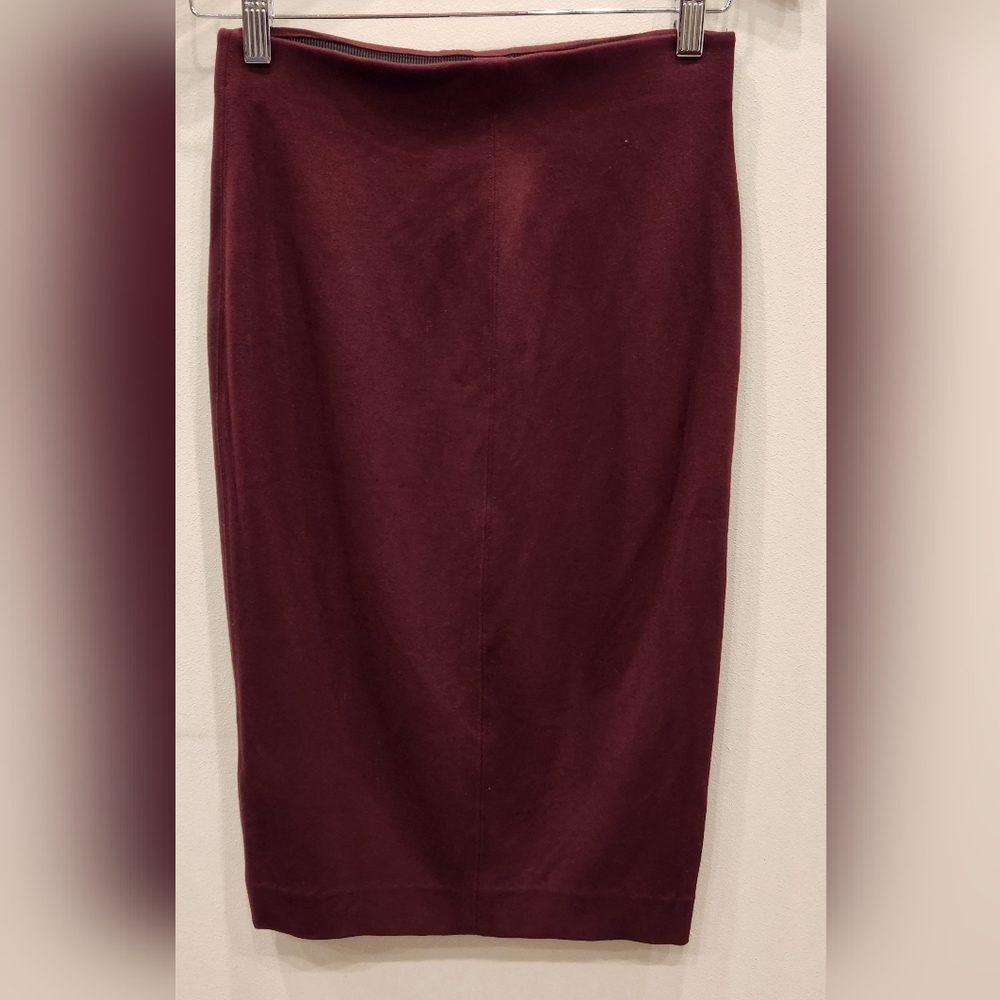 Aritzia Wilfred Pencil Skirt, Burgundy, Size US S